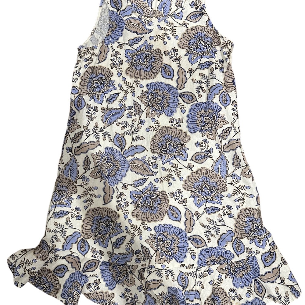 Tommy Hilfiger Cream and Purple Patterned Dress